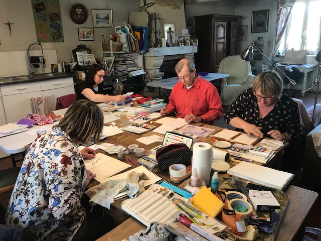 Stage Peindre la Neige placé sous le signe de la bonne humeur&nbsp;!